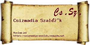 Csizmadia Szalók névjegykártya